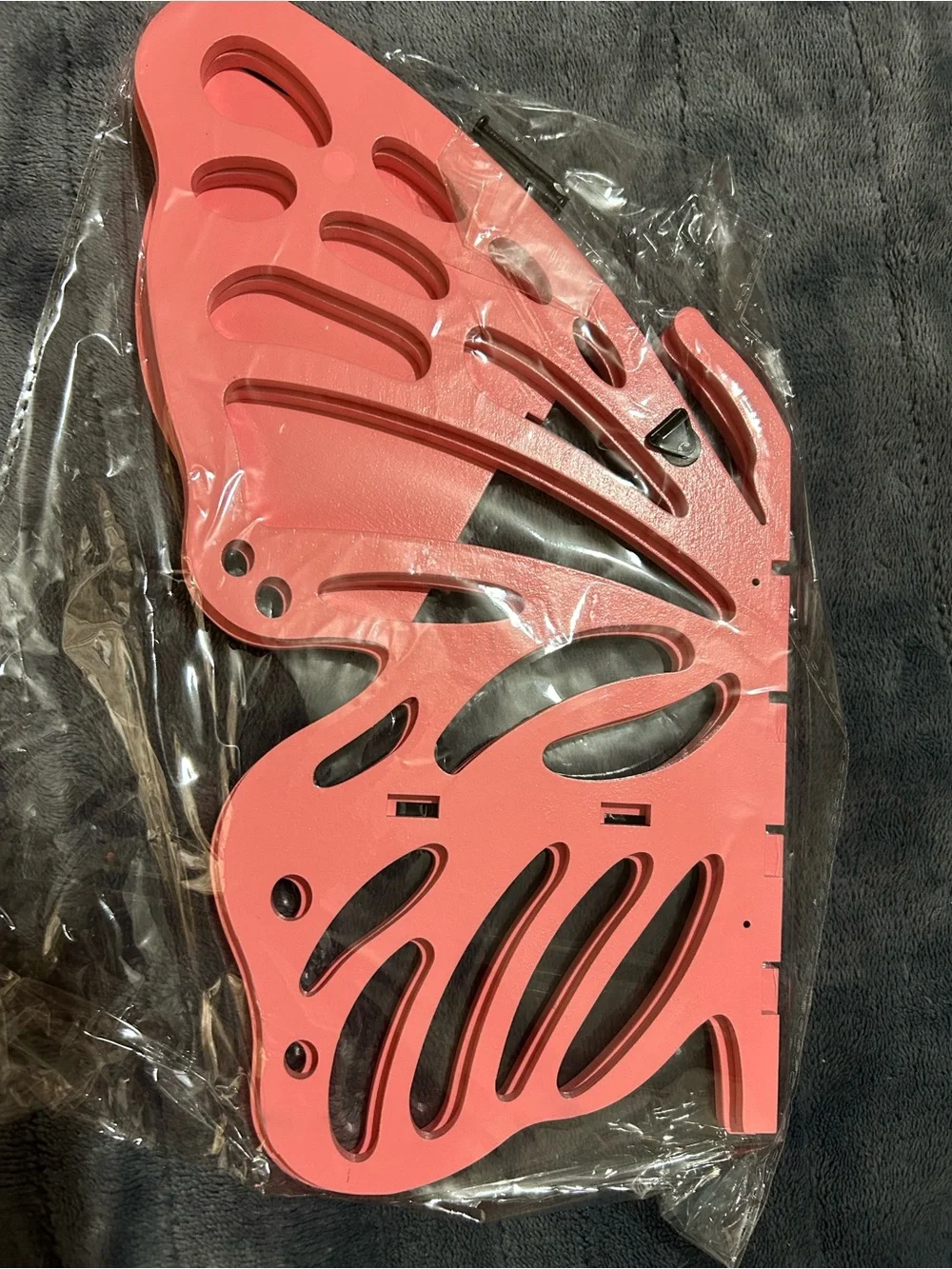 Pink Butterfly Corner Wall Shelf for Bed Room